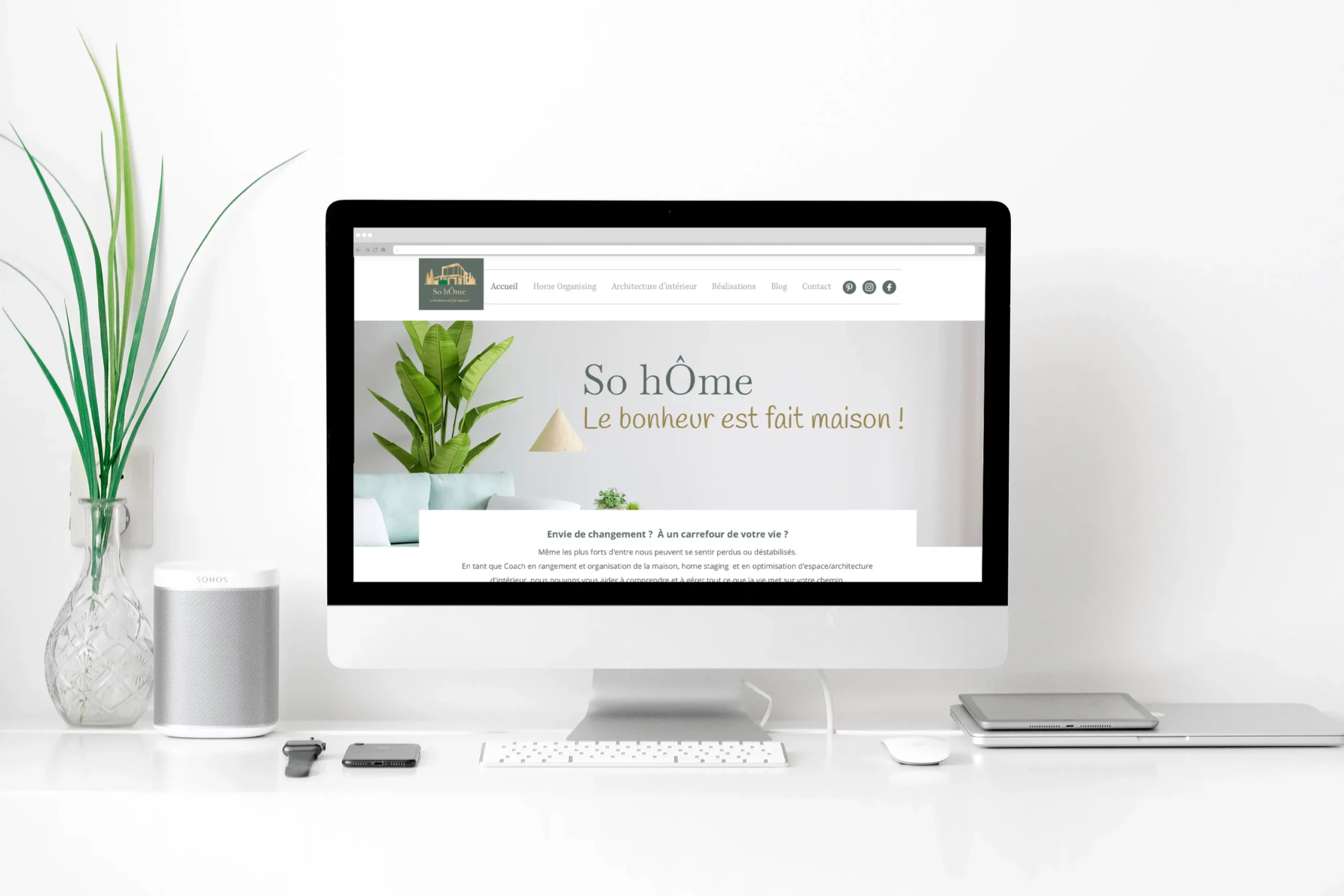 Refonte de site web wix - so home